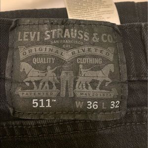 Levi’s 511 skinny jeans, the blackest of black!